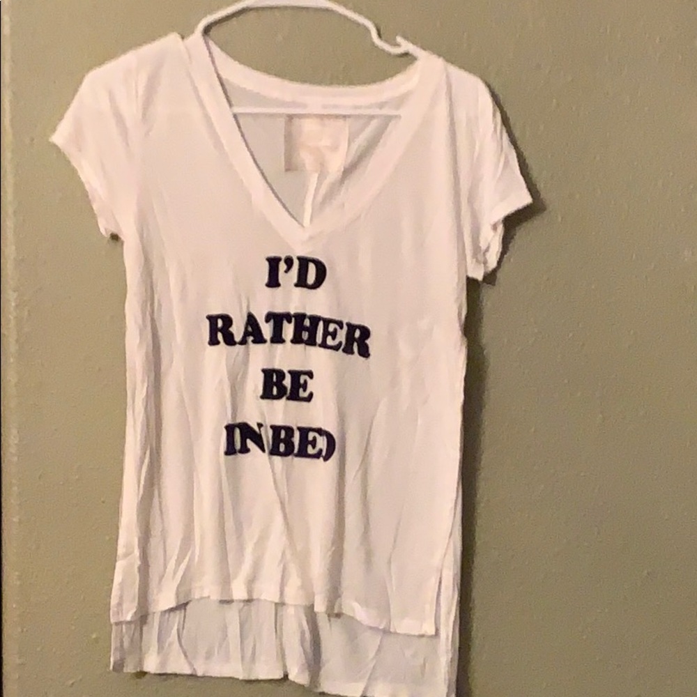 Abercrombie I’d rather be in bed t shirt